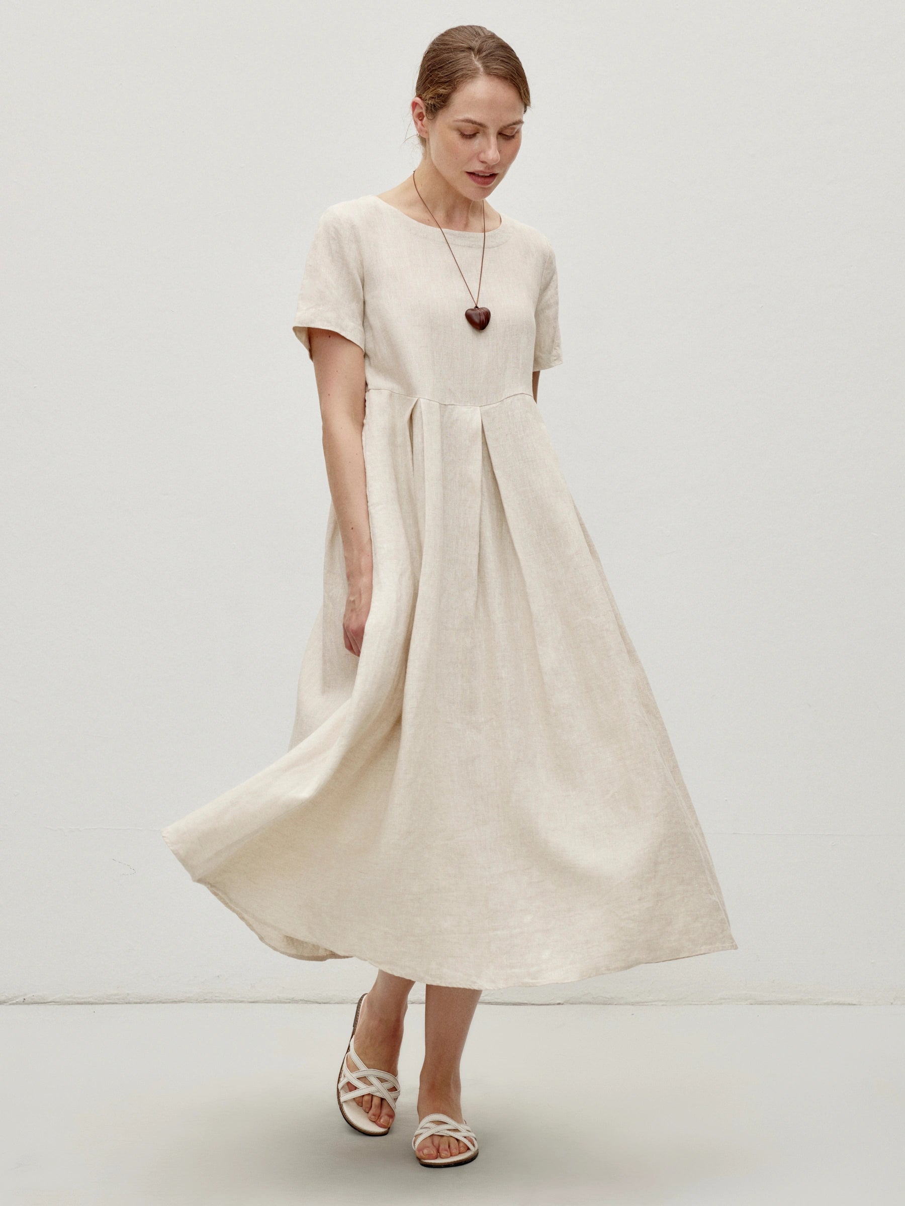 sleeveless a line maxi dress Black Cotton Poplin A-Line Deep Neck Sleeveless Maxi Dress 36