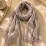 Rayon Blend Sheer Gauze Scarf