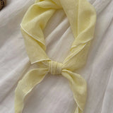 100% Linen Breathable Neck Protector Triangular Scarf