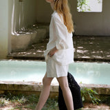 100% Linen Button-Up Chest Pocket Shirt