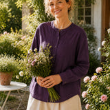 100% Linen Button Down Long Sleeve Shirt
