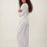 100% Linen Cable Knit Button Down Cardigan
