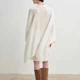 100% Linen Gauze Relaxed Luxury Cape