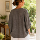 100% Linen Gingham Button Front Pocket Blouse