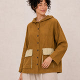 100% Linen Hooded Cardigan