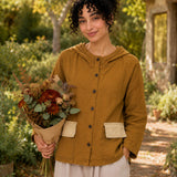100% Linen Hooded Cardigan