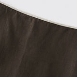 100% Linen Patchwork Side Slit Skirt
