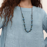 100% Linen Pleated Long Sleeve Blouse