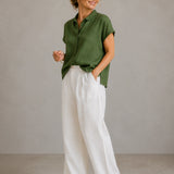 100% Linen Short Sleeve Shirt
