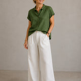 100% Linen Short Sleeve Shirt