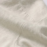 100% Linen Square Neck Short Sleeve Blouse