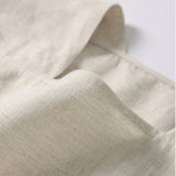 100% Linen Square Neck Short Sleeve Blouse