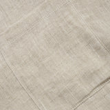 100% Linen V-Neck Collared Relaxed Top with Chest Pocket