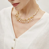 100% Linen V-neck Button Front Long Sleeve Blouse