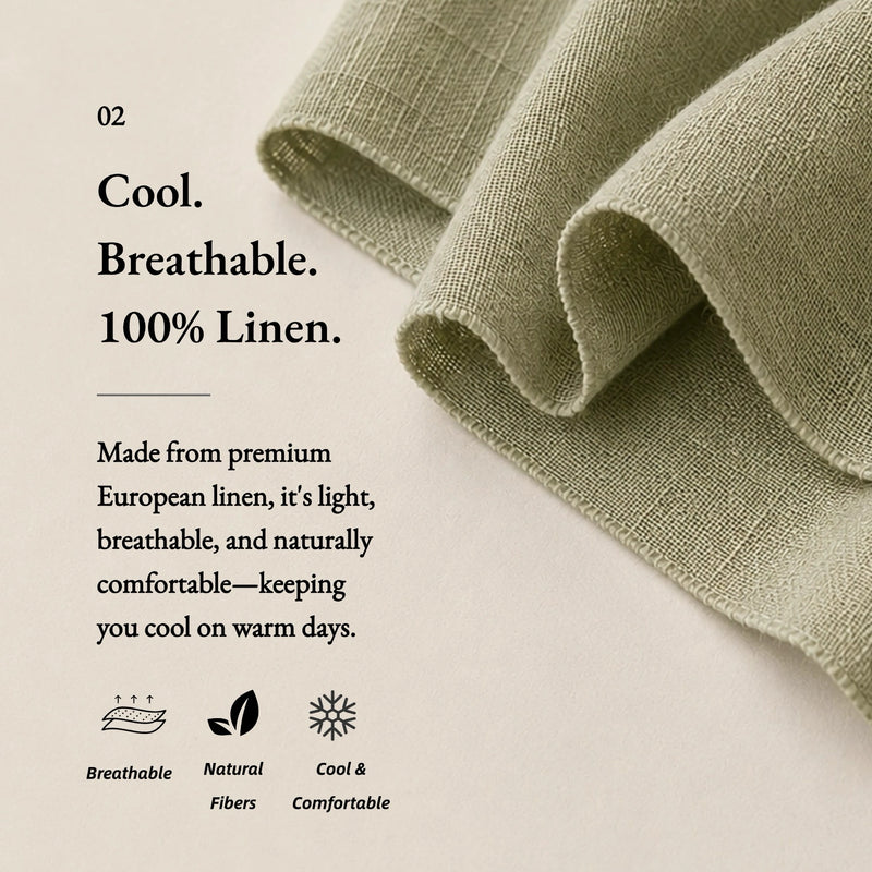 100% Linen Asymmetric Button Short Sleeve Blouse
