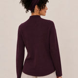100% Superfine Merino Wool V-Neck Ribbed Knit Sweater
