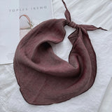 Lightweight 100% Linen Triangle Neck Scarf