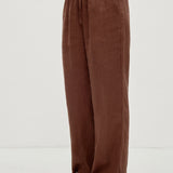 100% Linen Embroidered Tank & Straight Leg Pants Set