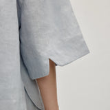 100% Linen Relaxed Blouse & Wide Leg Pants Set