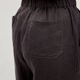 100% Linen Elastic Waist Straight Leg Pants