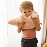 100% Linen Piggy Throw Pillow Doll