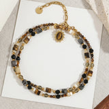 Beaded Shell Pendant Necklace