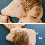 100% Linen Piggy Throw Pillow Doll