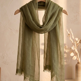 Rayon Blend Sheer Gauze Scarf