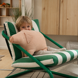 100% Linen Piggy Throw Pillow Doll