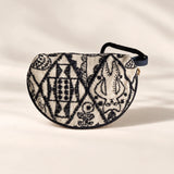 Linen Cotton Handmade Heavily Embroidered Purse