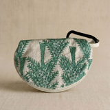 Linen Cotton Handmade Heavily Embroidered Purse