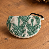 Linen Cotton Handmade Heavily Embroidered Purse