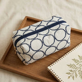 Embroidered Geo Circle Wallet