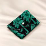 Linen Cotton Embroidered Card Coin Purse