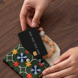 Linen Cotton Embroidered Card Coin Purse
