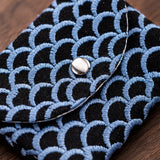 Linen Cotton Embroidered Card Coin Purse