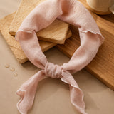 100% Linen Breathable Neck Protector Triangular Scarf
