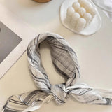 100% Linen Vintage Pattern Square Scarf