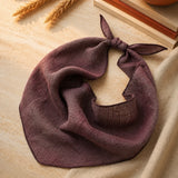 Lightweight 100% Linen Triangle Neck Scarf