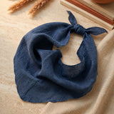 Lightweight 100% Linen Triangle Neck Scarf