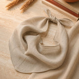 Lightweight 100% Linen Triangle Neck Scarf