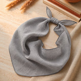 Lightweight 100% Linen Triangle Neck Scarf
