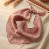 Lightweight 100% Linen Triangle Neck Scarf