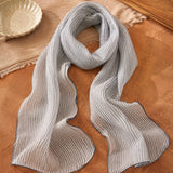 100% Linen Printed Neck Wrap Scarf