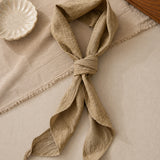 Linen Cotton Solid Neck Protector Scarf