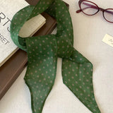 100% Ramie Polka Dot Mini Scarf