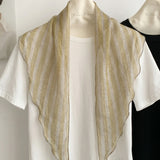 100% Linen Triangular Scarf