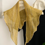 100% Linen Triangular Scarf