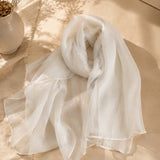Silk Blend Solid Scarf