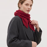 100% Wool Versatile Triangle Scarf